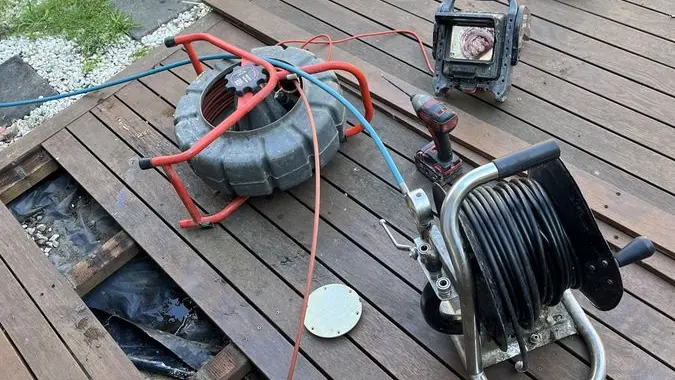 Sewer jetting hose and equipment, Highett